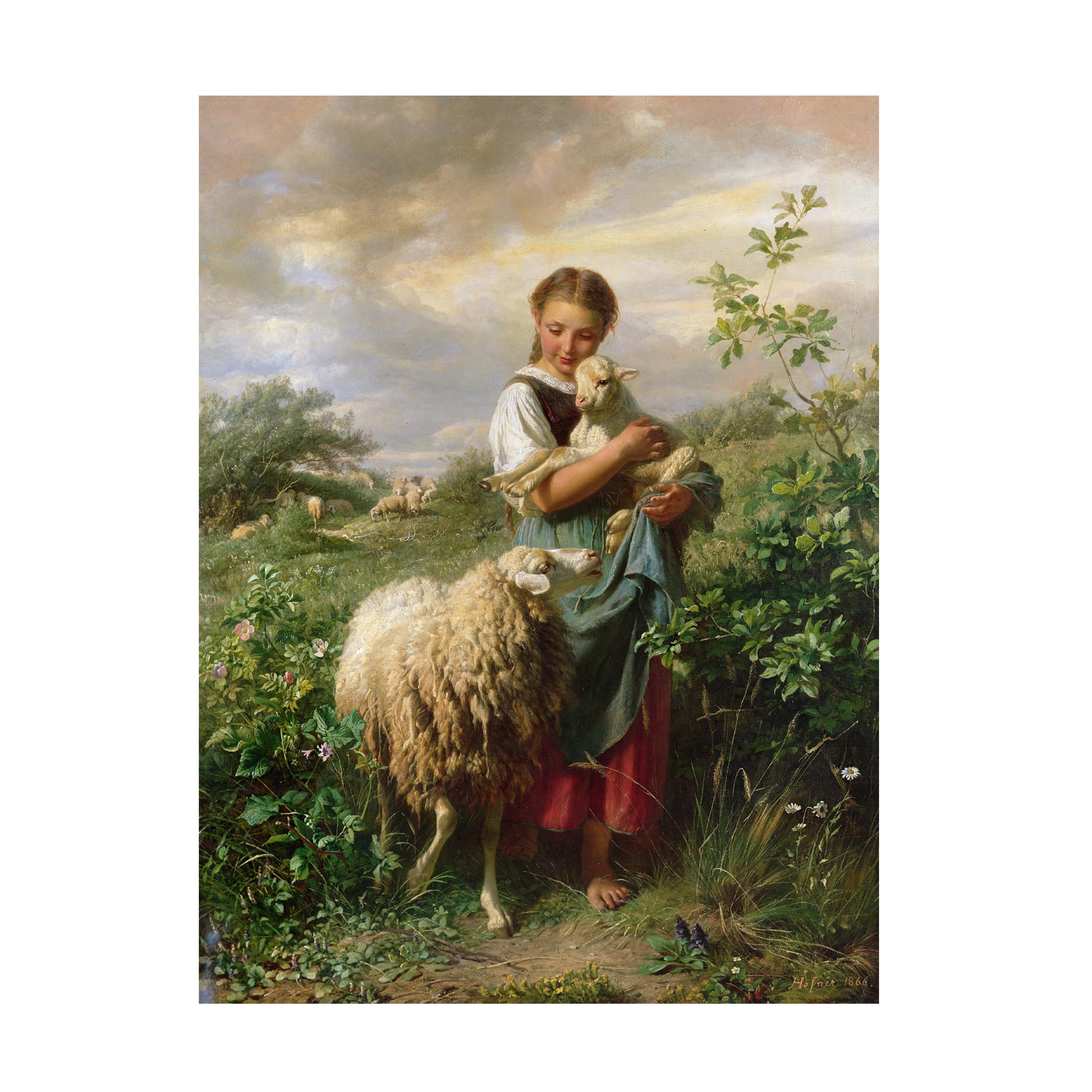・SHEPHERDESS・高さ２１cm・１９８７年・ ・ Amazon.com: Wrapped Canvas Wall Art - Johann Hofner 'The